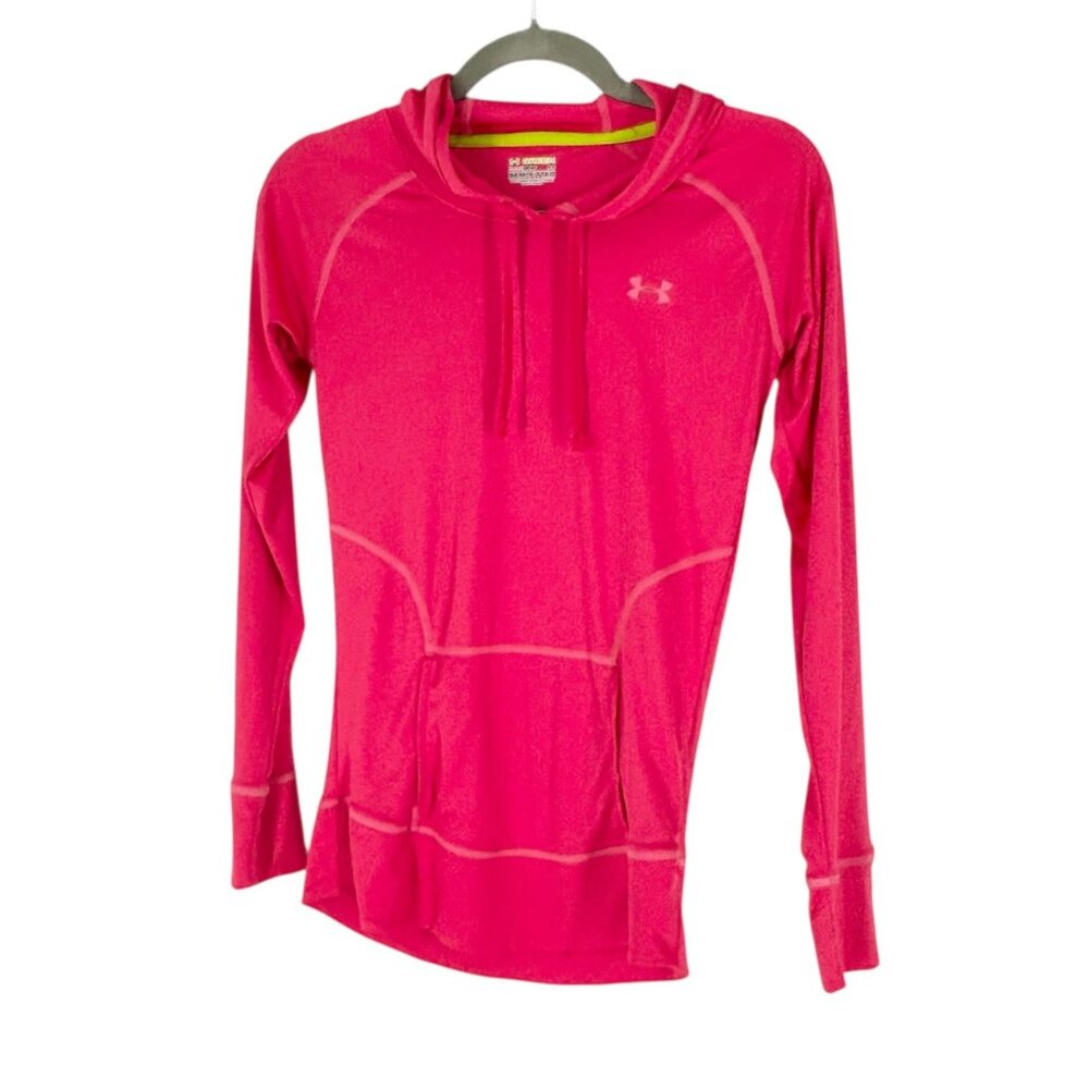 Under Armour Heat Gear Semi-Fitted Hooded Long Sleeve Top